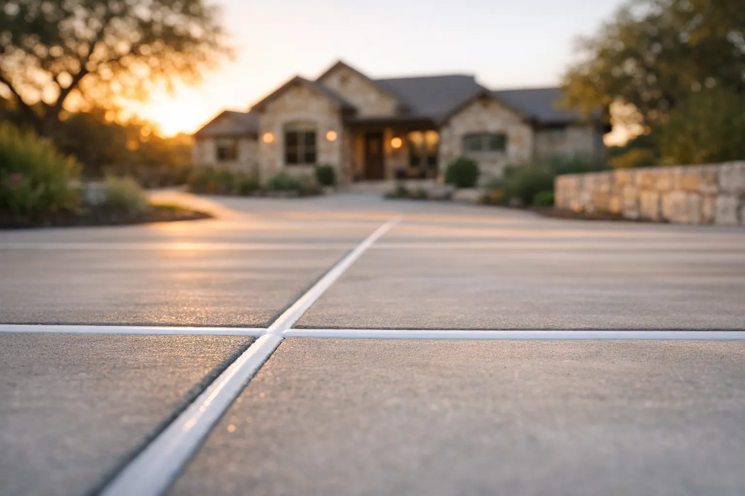 Clean silicone-sealed expansion joint after replacement